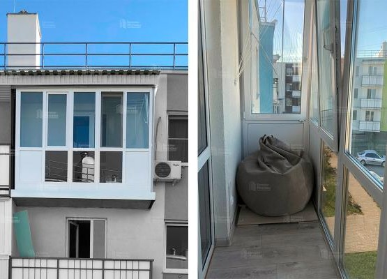 Французский балкон-панорама с приватной тонировкой