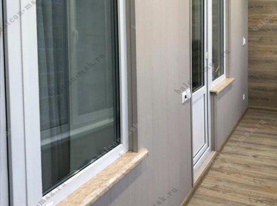 Расчет остекления лоджии с отделкой ламинатом