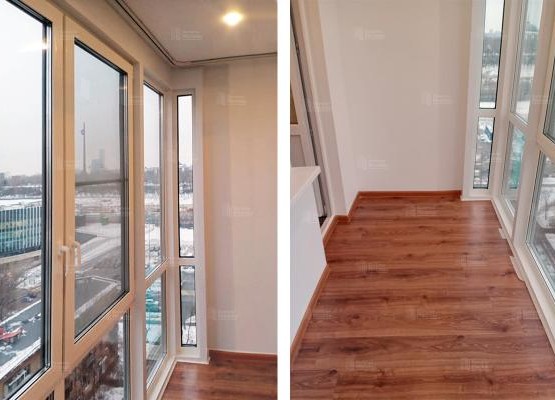 Панорамное остекление балкона под ключ