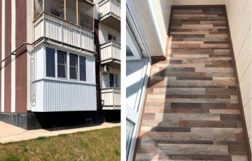 Практичный минимализм: превратили открытый балкон в теплую комнату