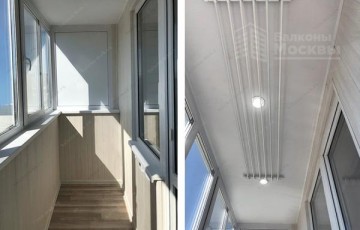 Ремонт балкона в панельном доме с остеклением