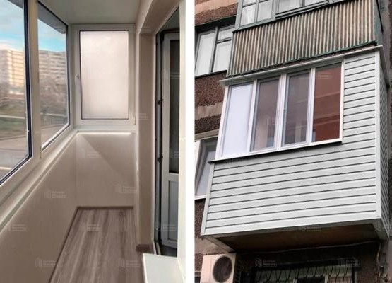 Отделка балкона с остеклением и отделкой ПВХ-панелями: цены, этапы, кейс нашей работы