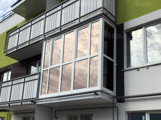 Французское остекление балкона с тонировкой «Панорамный балкон»