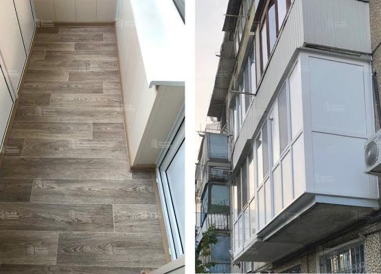 Кейс: ремонт Г-образного балкона с выносом по плите