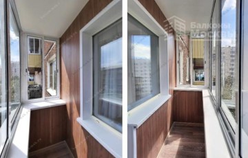 Красивый и недорогой вариант остекления балкона