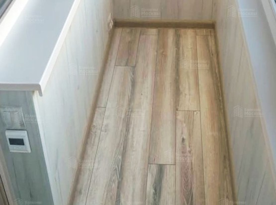 Внутренняя отделка балкона под ключ. Фото № 26