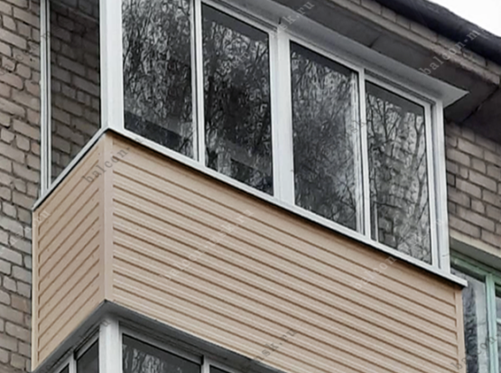 Наружная отделка балкона и лоджии в Москве: красиво, надёжно, по делу. Фото № 18