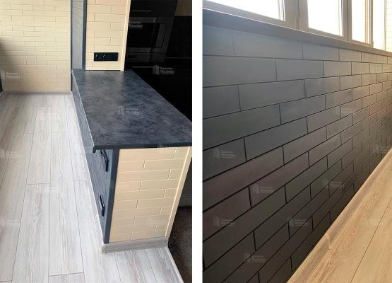 Евроостекление балкона под ключ с присоединением к комнате