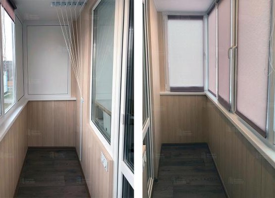 Теплое остекление балконов: кейс с профилем 60 мм и отделкой под ключ