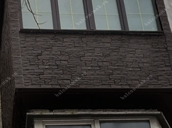 Наружная отделка балкона и лоджии в Москве: красиво, надёжно, по делу. Фото № 12