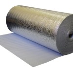 Утепление пола вспененным фольгированным полиэтиленом 10 мм (пенофол)