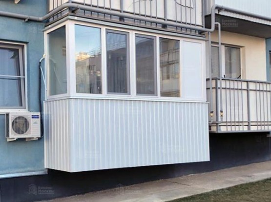 Расчет остекления балкона ПВХ окнами Brusbox