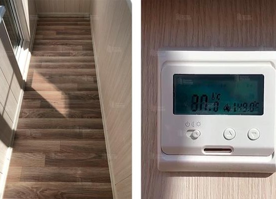 Кейс балкона под ключ: профиль KBE, стеклопакеты Clima Guard, теплый пол с отделкой