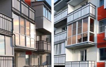  Балкон-витрина с панорамными стеклами и приватной тонировкой