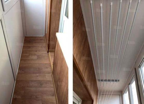 Ремонт балкона: кейс французского остекления с глухим цоколем из сэндвич-панелей