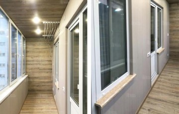 Расчет остекления лоджии с отделкой ламинатом