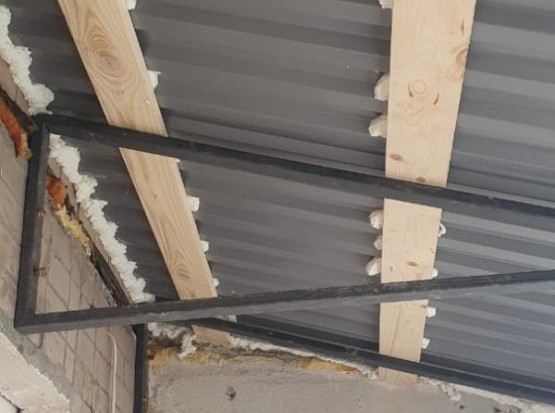 Расчет установки крыши на лоджии из профлиста