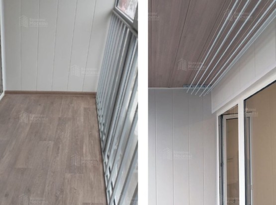 Внутренняя отделка балкона под ключ. Фото № 7