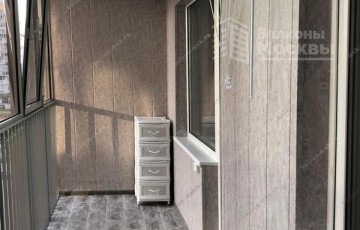 Отделка лоджии - керамическая плитка и ПВХ панели