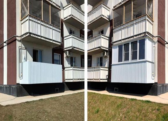 Практичный минимализм: превратили открытый балкон в теплую комнату