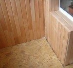 Деревянная обрешётка с черновым полом из листов  OSB