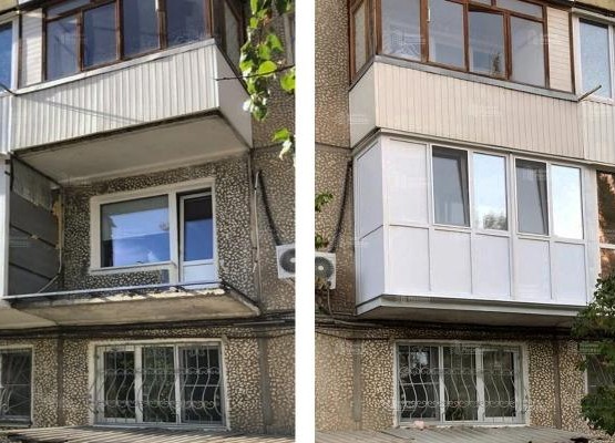 Кейс: ремонт Г-образного балкона с выносом по плите