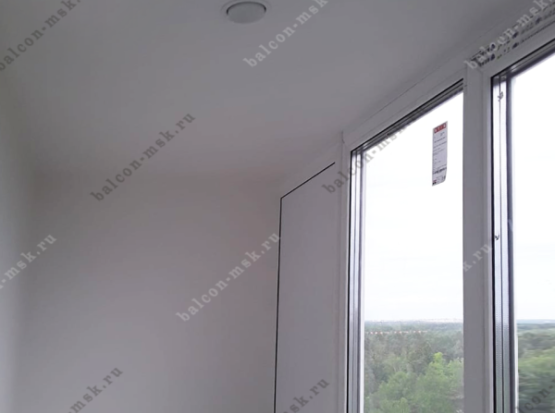 Отделка лоджии гипсокартоном и плиткой