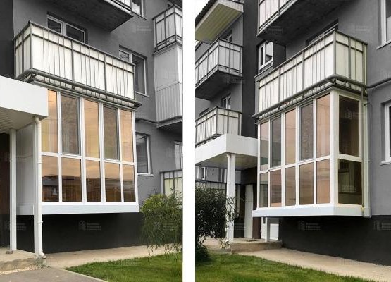 Остекление П-образного балкона с тонировкой: кейс с панорамными окнами и энергосбережением