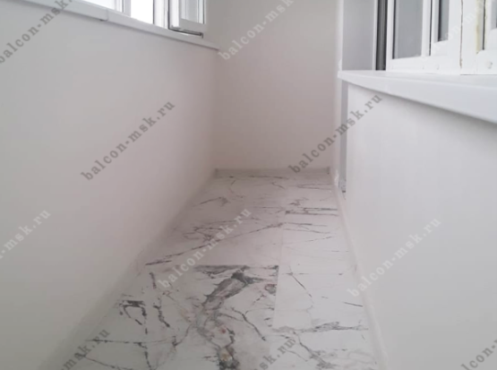 Отделка лоджии гипсокартоном и плиткой