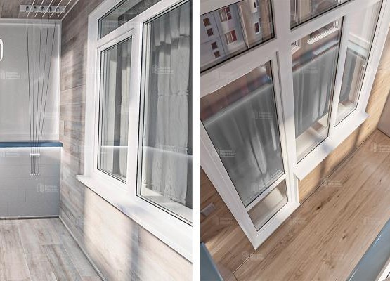 Утепление балкона с отделкой под ключ: Окна, ПВХ-панели + ламинат