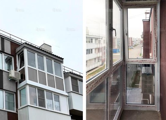 Теплое панорамное остекление балкона с тонировкой