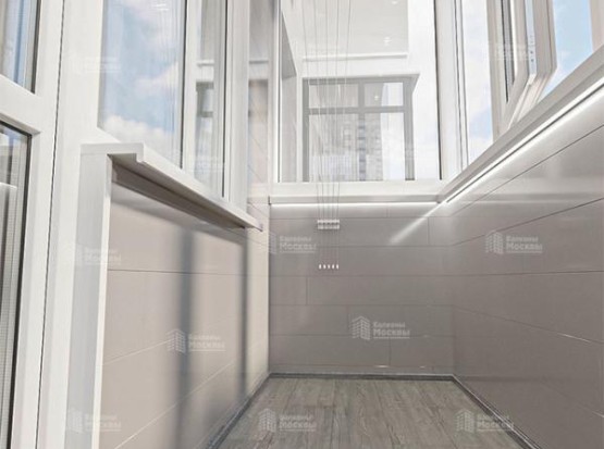 Утепление балкона с внутренней отделкой панелями