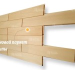 Отделка стеновым паркетом Липа