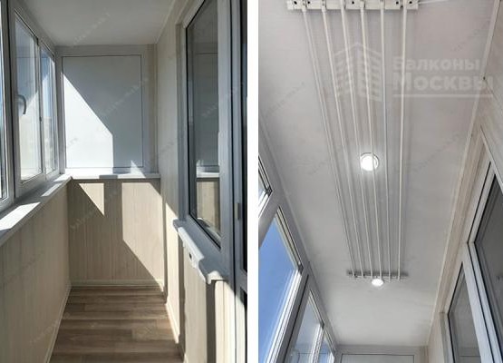 Ремонт балкон в панельном доме с остеклением