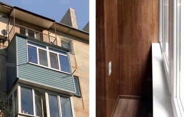 Расчет остекления балкона с фрамугами и внутренней отделкой