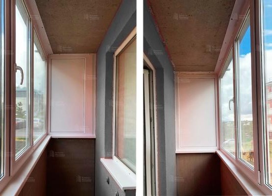 Кейс: ремонт балкона «Ламинат + ПВХ» — цены, фото до и после, тепло без лишних трат