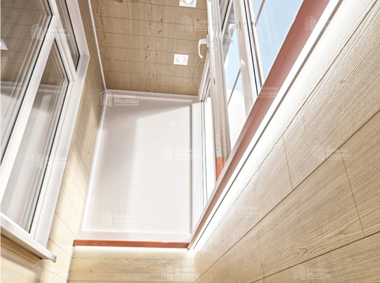 Отделка балкона вагонкой: тёплая классика без сюрпризов. Фото № 4