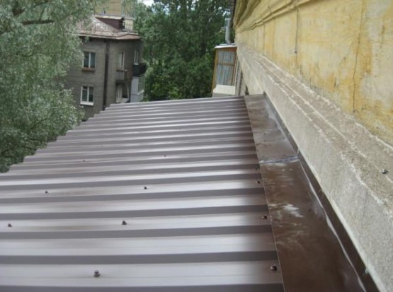 Расчет монтажа легкой крыши на балконе