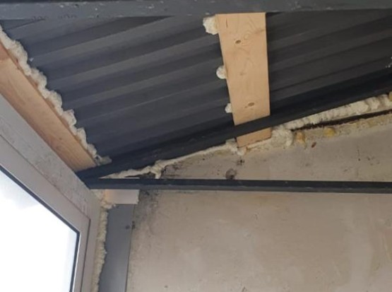 Расчет установки крыши на лоджии из профлиста