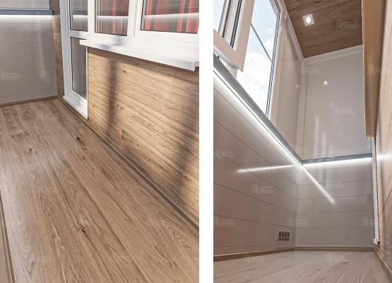 Практичный минимализм: превратили холодный балкон в теплую комнату