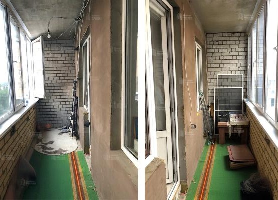 Кейс нашей работы: лоджия 8 кв.м под ключ — остекление, теплые полы + отделка ламинатом и ПВХ-панелями