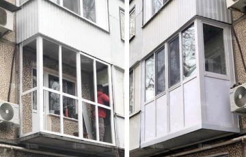 Кейс: Ремонт балкона с французскими окнами и отделкой под ключ 