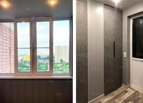 Цена на ремонт лоджии в Москве — пример с остеклением, утеплением и отделкой