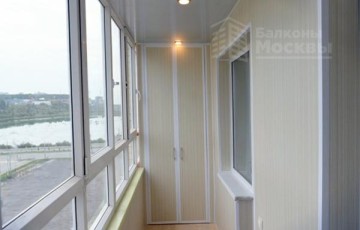 Расчет остекления лоджии под ключ. Встроенный шкаф