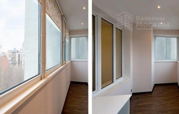 Пример ремонта балкона 