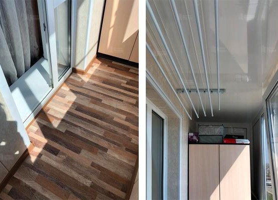 Практичный минимализм: превратили открытый балкон в теплую комнату