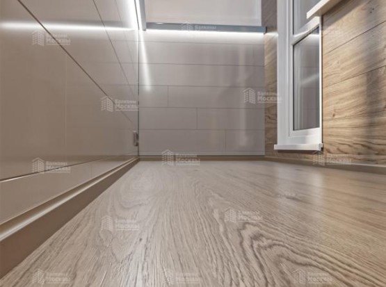 Расчет остекления балкона с отделкой ПВХ панелями и ламинатом