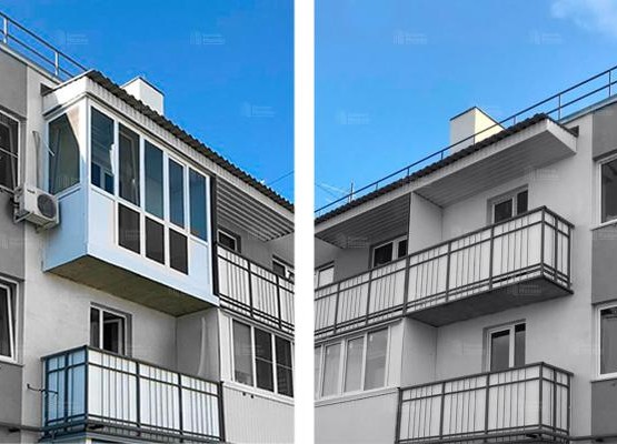 Французский балкон-панорама с приватной тонировкой