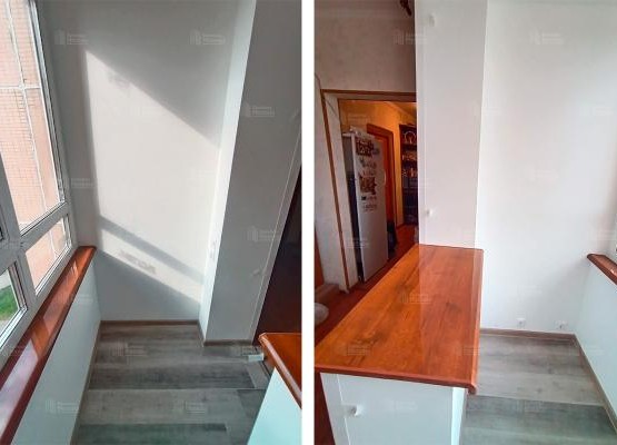 Европейский стандарт: теплое остекление и лаконичная отделка лоджии