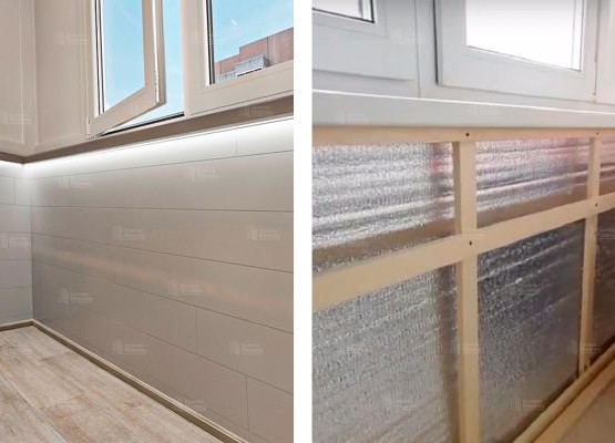 Утепление стен пенофолом с отделкой ПВХ панелями